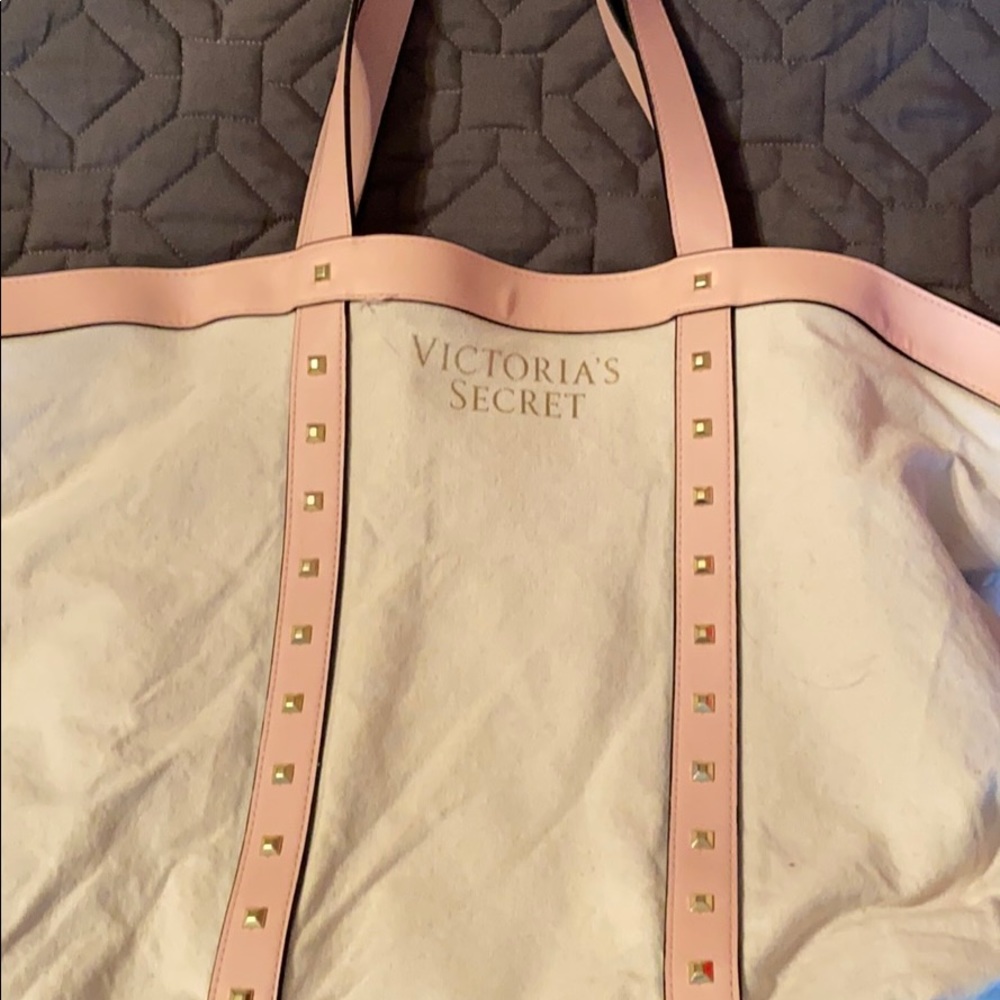 large victoria's secret tote. lightly used.